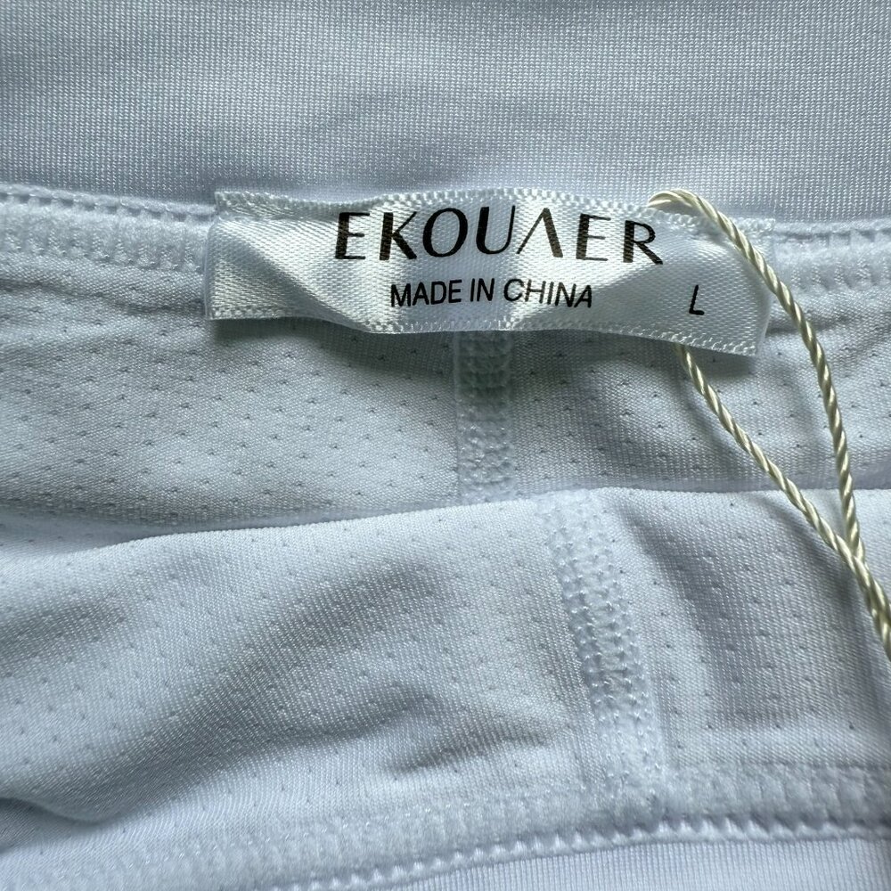 NWT Ekouaer | White Tennis Golf Pickleball Skort Sz Large - Picture 3 of 5